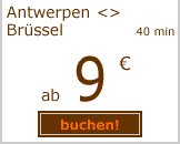 Antwerpen-Brüssel ab 9 Euro