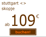 stuttgart-skopje ab 109 euro