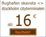 flughafen skavsta stockholm ab 16 euro