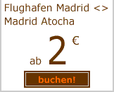 transfer flughafen madrid-madrid atocha ab 2 euro