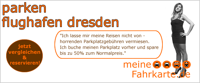 Parken Flughafen Dresden bei meineFahrkarte.de!