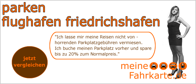 Parken Flughafen Friedrichshafen bei meineFahrkarte.de!