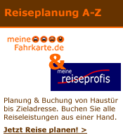 Reiseplanung von meineFahrkarte.de